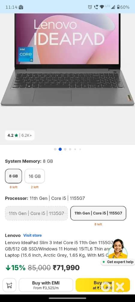 Idea Pad Slim 3 - Brand New - Fix Price