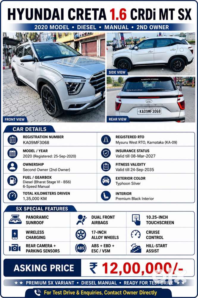 Hyundai Creta Diesel Manual 2020