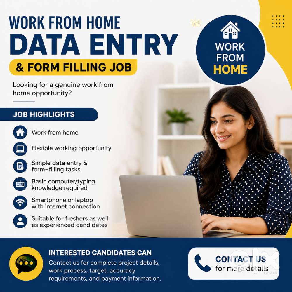 Work From Home – Data Entry & Form Filling Job