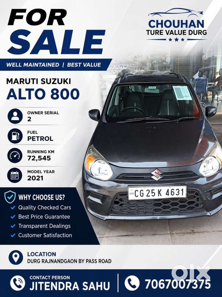 Maruti Suzuki Alto 800 2019-2023 0.8 Vxi, 2021, Petrol