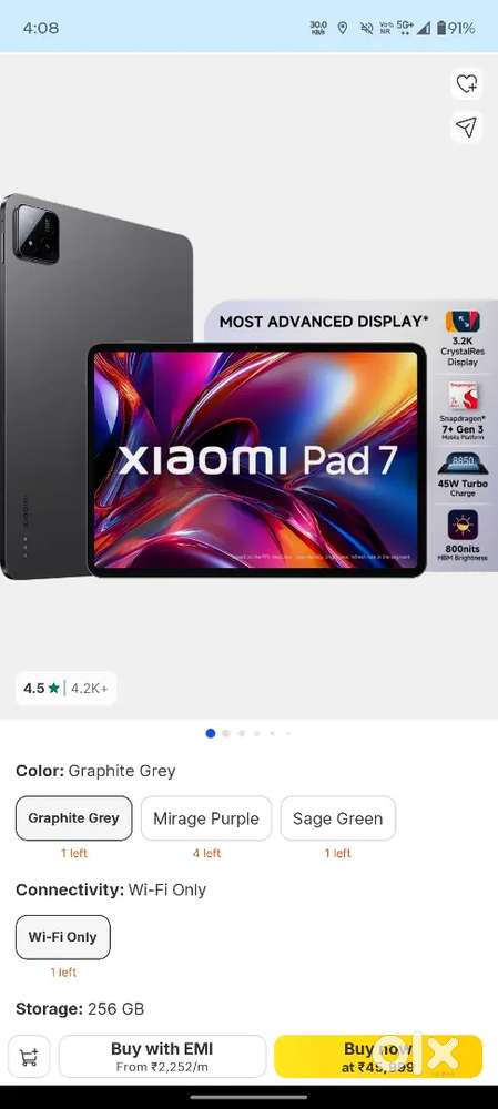 XIAOMI PAD 7_ 12/256