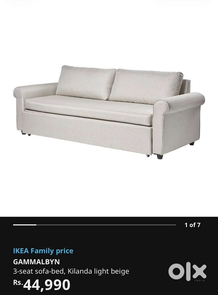 IKEA  3-Seater Sofa Bed, Light Beige | Excellent Condition