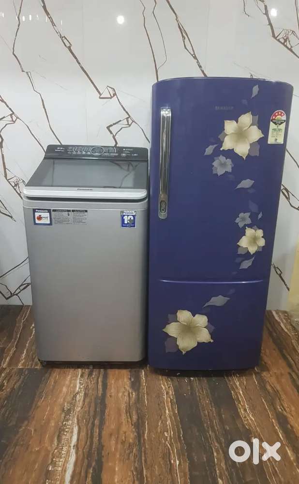 Samsung single door refrigerator nd panasonic top load washing machine