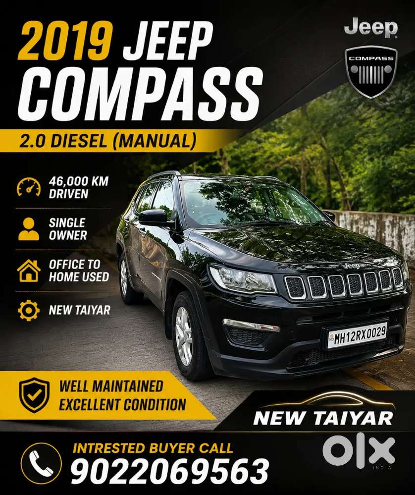 Jeep Compass 2019 Diesel 46000 Km Driven