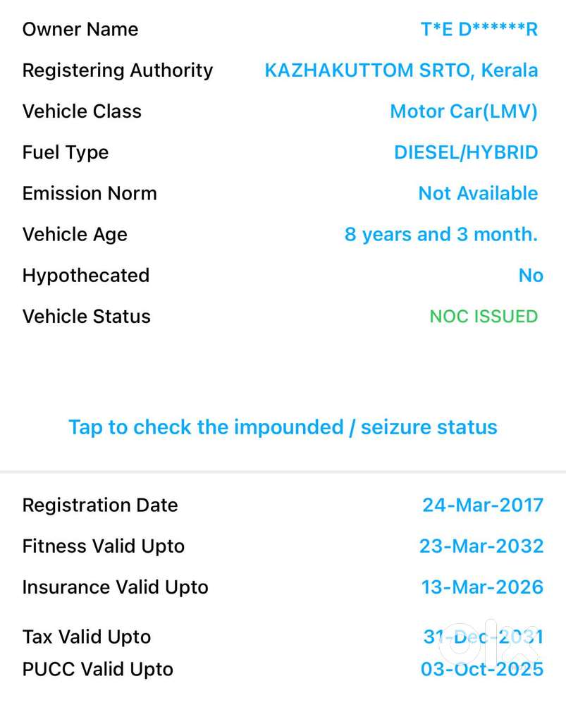 Maruti Suzuki Ertiga Shvs Vdi, 2017, Diesel
