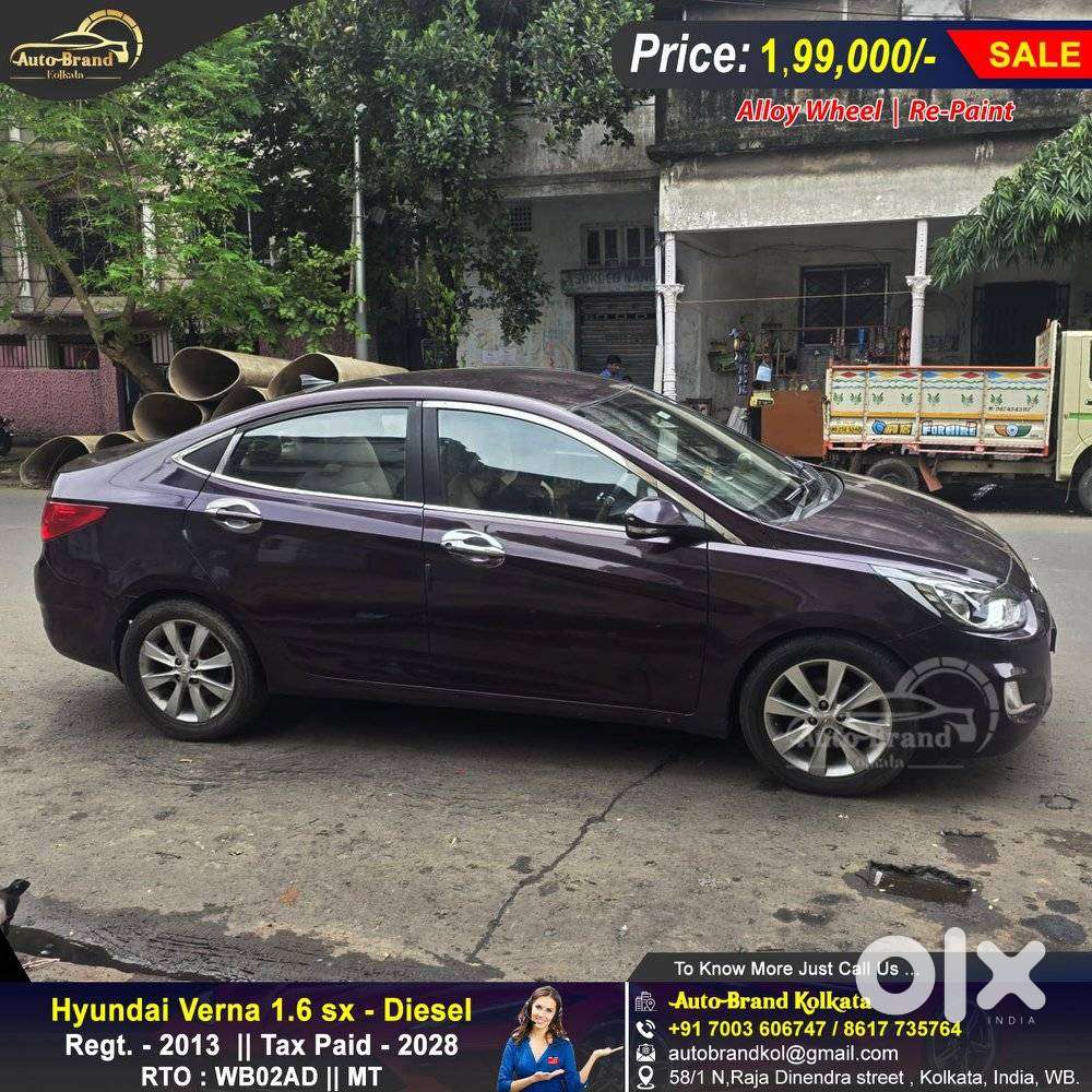 Hyundai Verna Fluidic 1.6 Vtvt Sx, 2013, Diesel