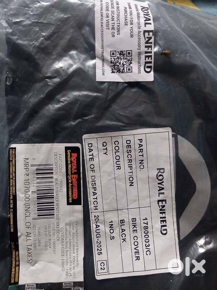 Original Geniune Royal Enfield bike cover- Brand New