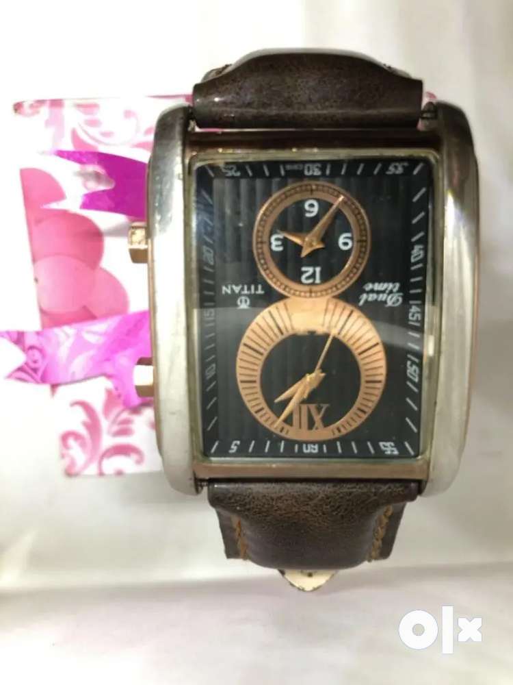 Titan dual time watch hotsell