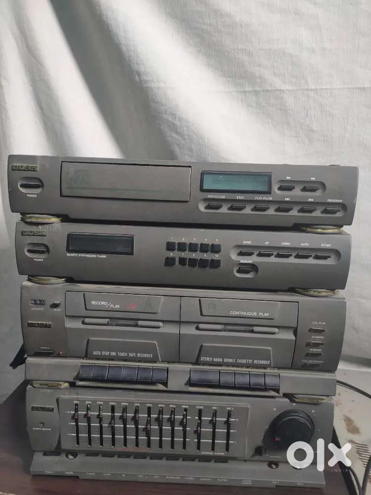 Bush Rack music system
Audio CD, 
Tuner aux nd cassette player working