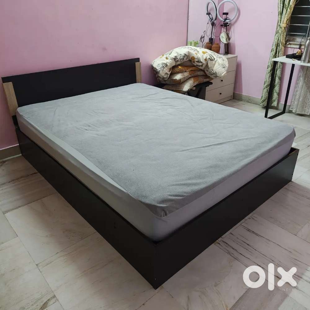 Wenge Finish Pepperfry King Size Bed Nikki Queen Size Bed Frame