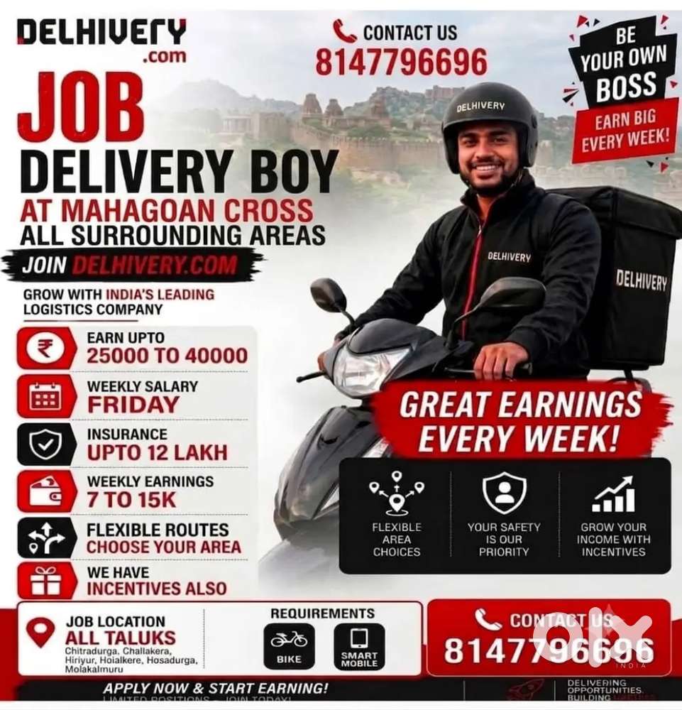 DELIVERY EXICUTIVE JOB