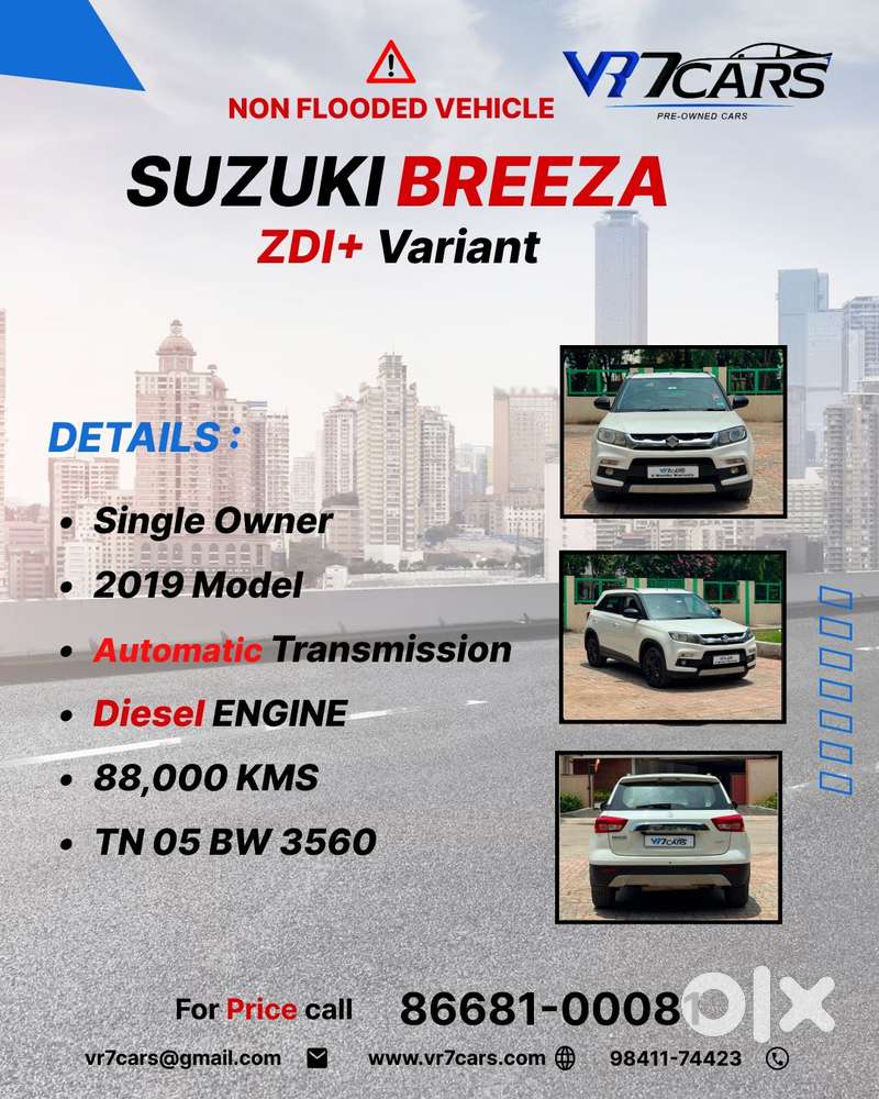 Maruti Suzuki Brezza Zdi+ Amt, 2019, Diesel