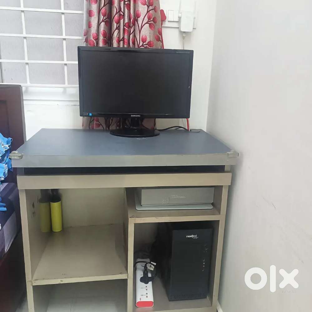 Assembled desktop with table