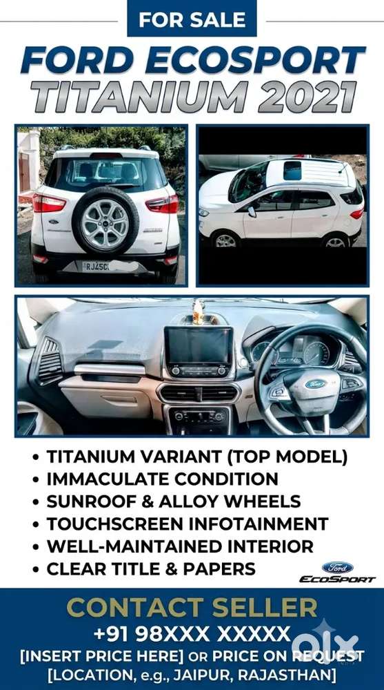 Doctor Driven Ford Ecosport 2021 Diesel 77000 Km Run