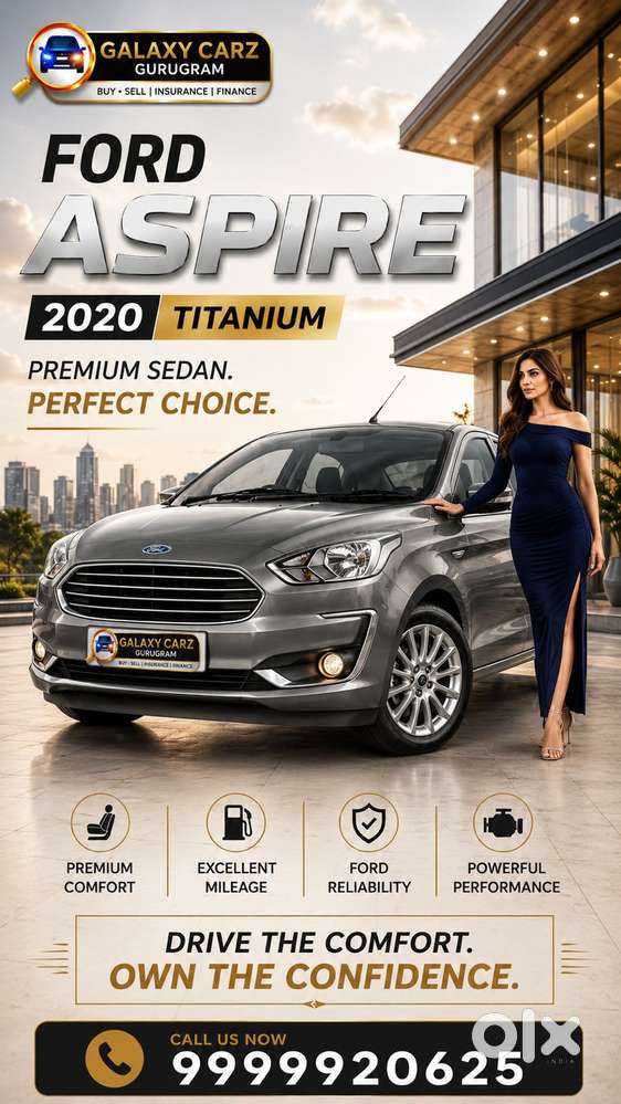Ford Aspire Titatinium Blu Tdci, 2020, Petrol