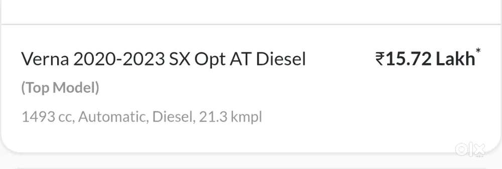 Hyundai Verna Diesel 2021