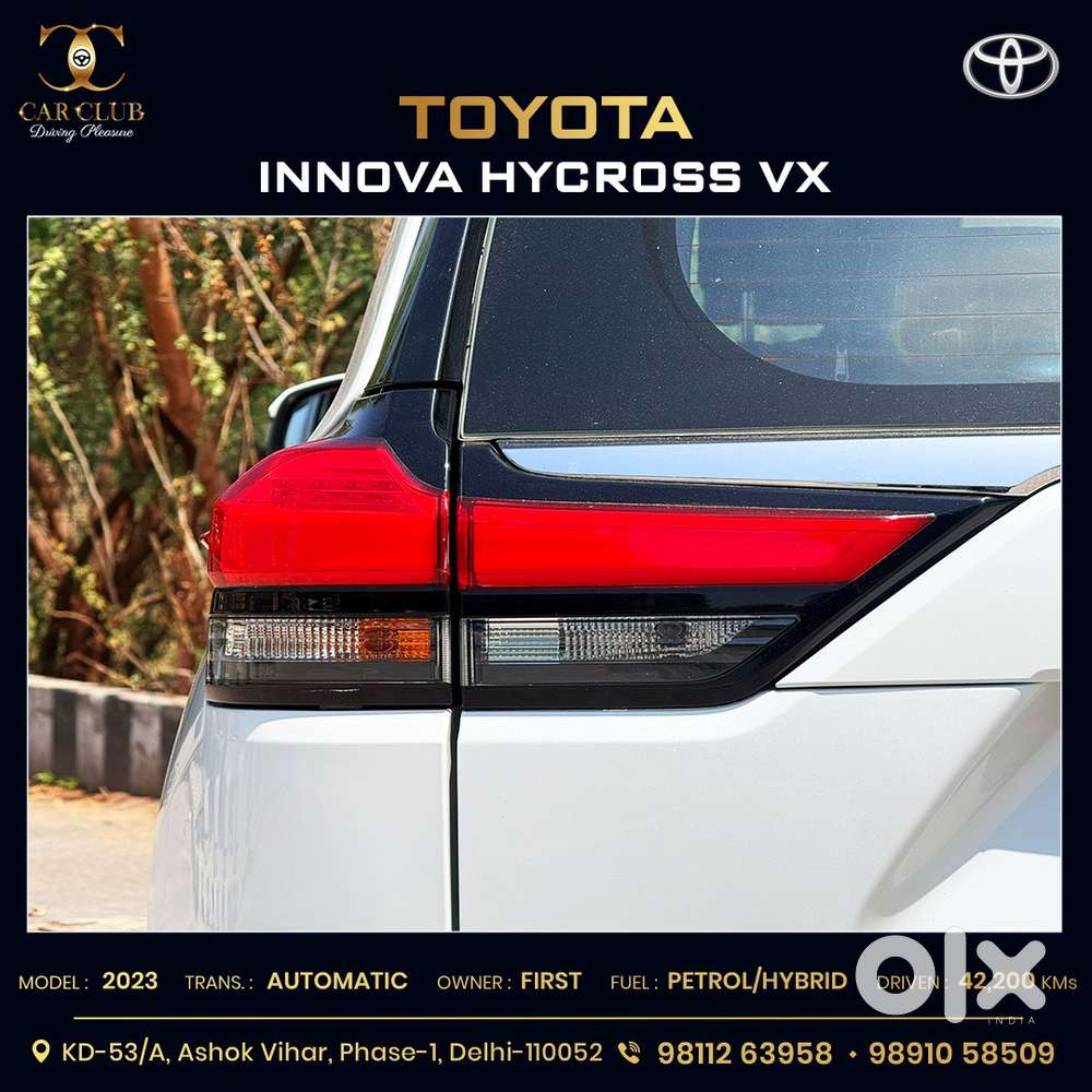 Toyota Innova Hycross 2.0 Vx Hybrid 7 Str, 2023, Petrol