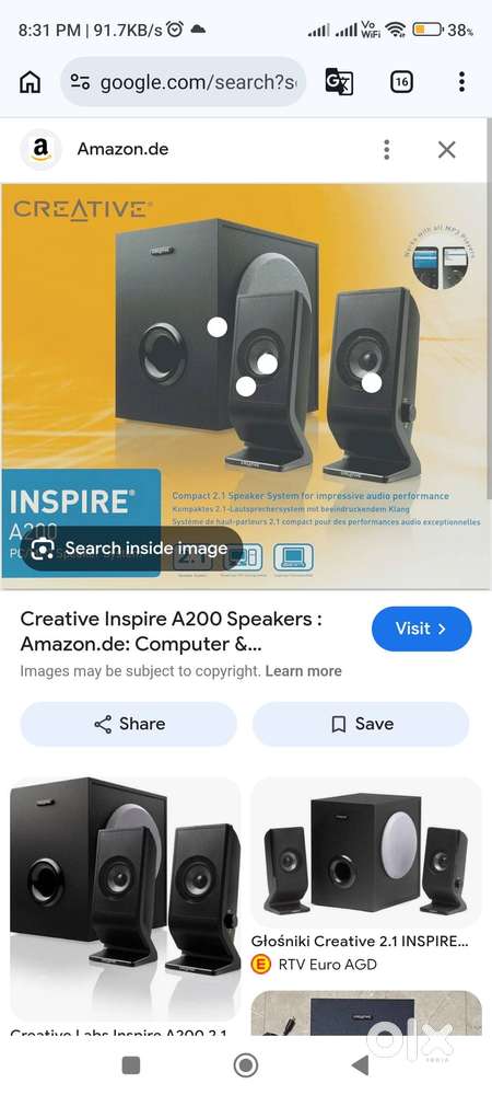 Creative Inspire A300 - Système audio 2.1 - Accessoires