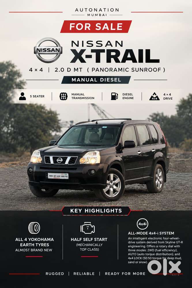 Nissan X-trail Slx Mt, 2011, Diesel