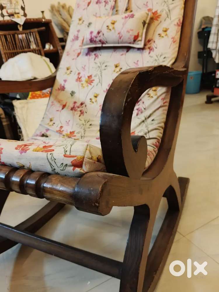 Wooden rocking chair