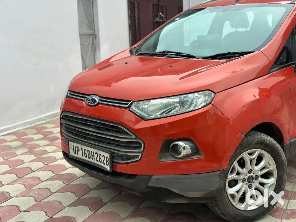 Ford Ecosport Orangecolor 1.5 Diesel 2016 Top Model Push Button Start