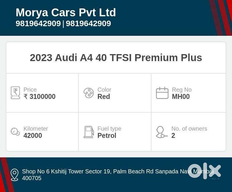 Audi A4 2.0 Premium Plus 40 Tfsi, 2023, Petrol
