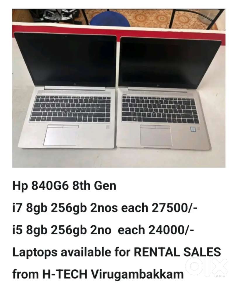 Dell HP Lenovo Corporate laptops 15k to 45k Budjet H-TECH Virugambakam
