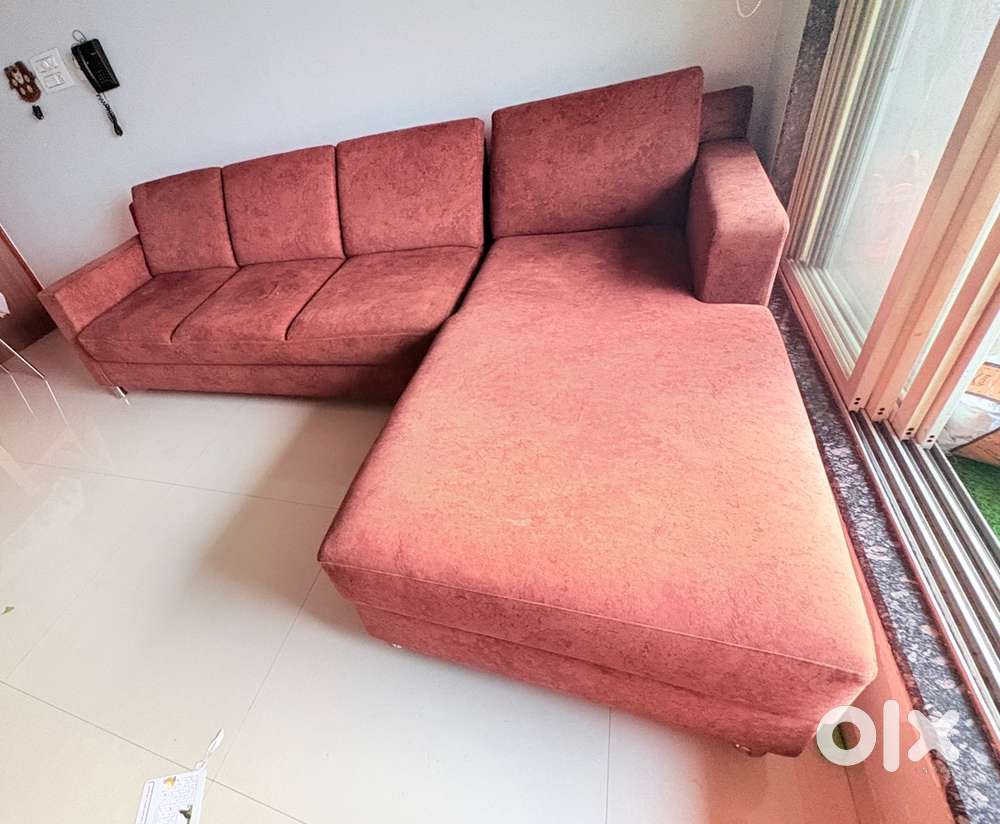 L Shaped sofa and Glass top 6 Seater dinning table .