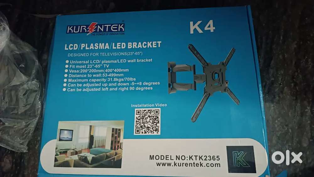Kurentek K4 Universal TV Wall Mount Bracket (23&ndash;65 Inch)*Unused*