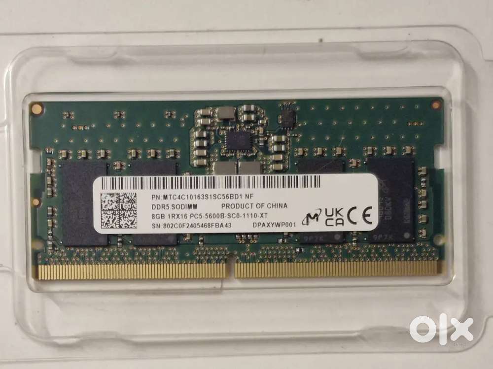 8GB DDR5 5600 Laptop RAM - Computer Accessories in Shivaji Nagar