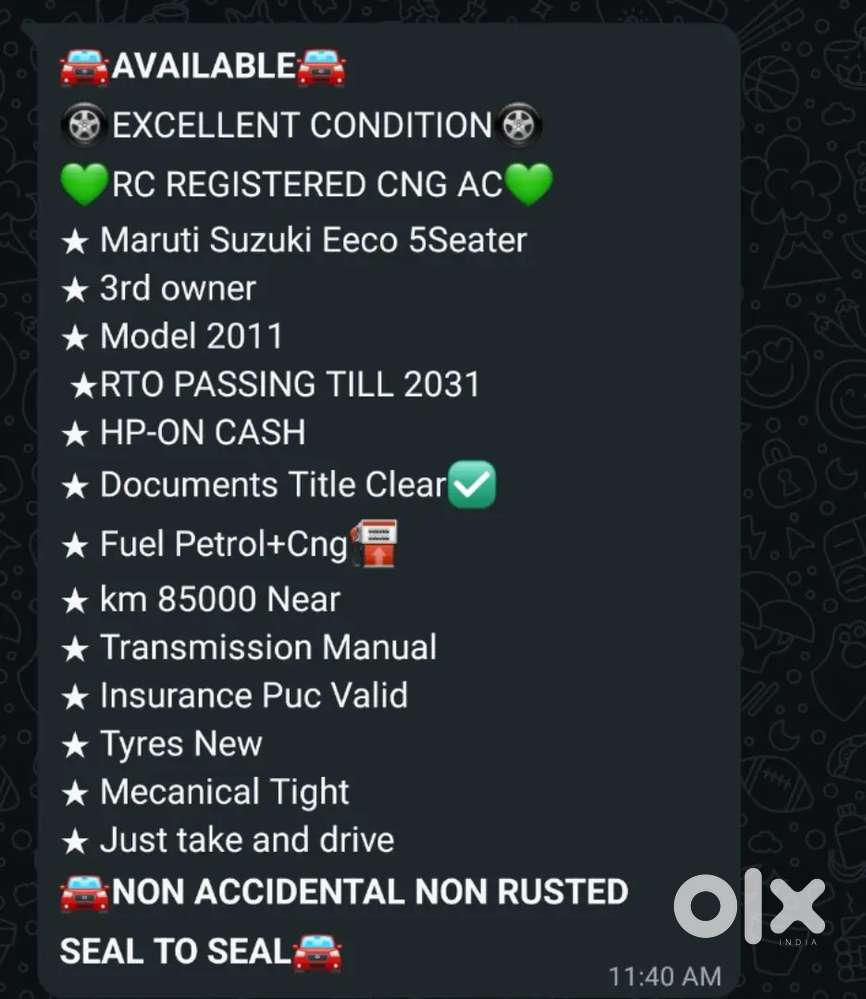 Maruti Suzuki Eeco 2011