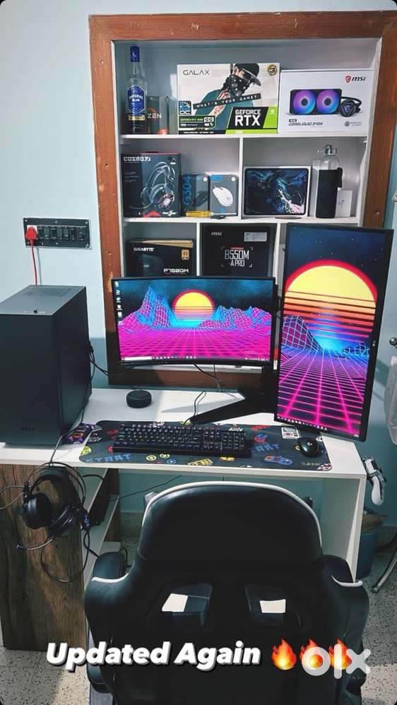 CPU and Monitor setup RTX3060 Ryzen 5 5600x - Computers & Laptops ...