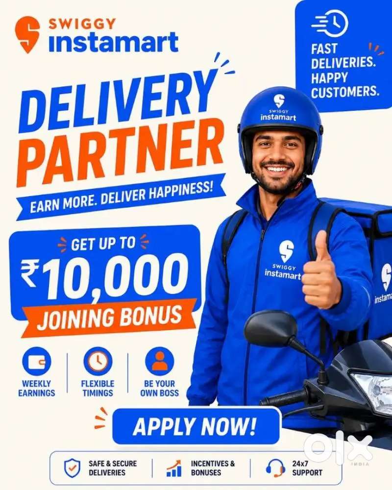 INSTAMART PART-TIME DELIVERY JOB IN THRISSUR