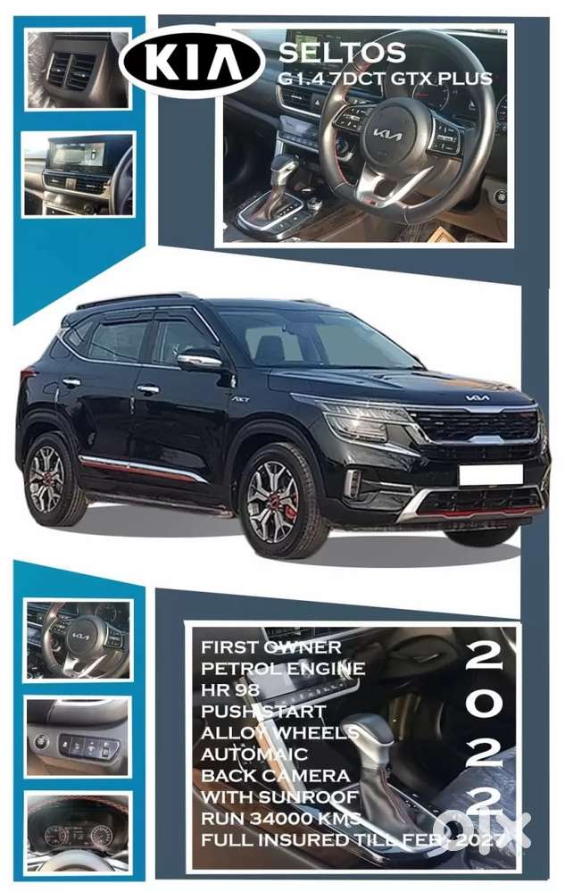 Kia Seltos Gtx Dct, 2022, Petrol