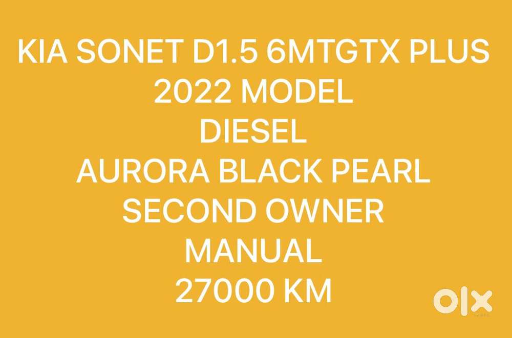 Kia Sonet Gtx Plus 1.5 Diesel Imt, 2021, Diesel