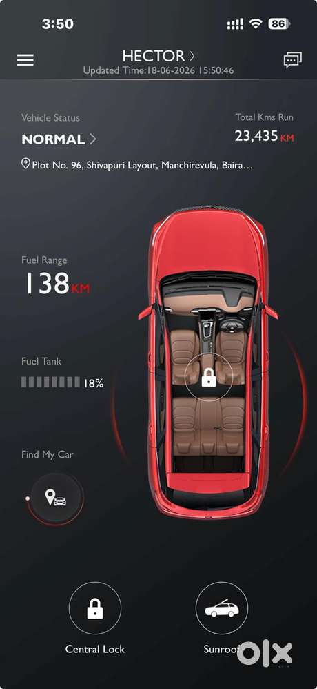 Mg Hector Plus 2.0 Sharp Diesel Turbo Dual Tone, 2023, Diesel
