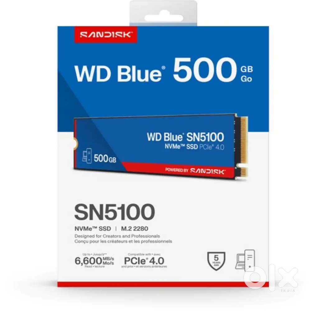 【中古】WD Blue SN5100 NVMe SSD 500GB Gen4 WD Blue SN5100 500GB NVMe Gen4 SSD - Hard Disks, Printers