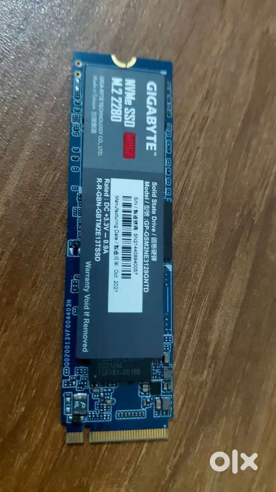 Gigabyte nvme m.2 ssd 128gb 2280