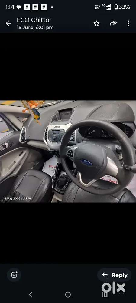 Ford Ecosport 2014 Diesel 124300 Km Driven