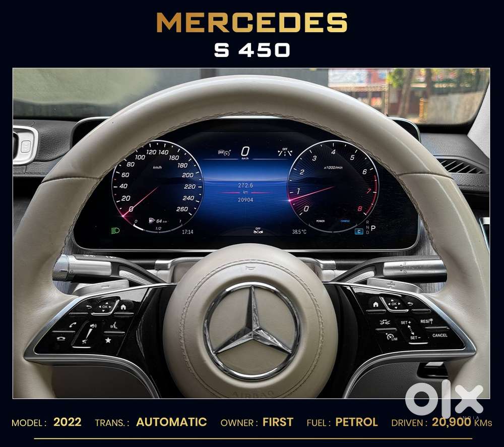 Mercedes-benz S-class S 450 4matic, 2022, Petrol