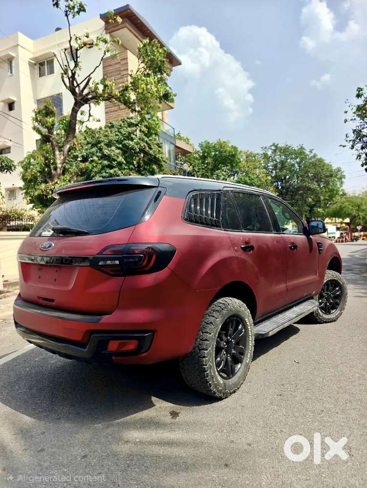 Ford Endeavour 3.2titanium+ At Matte Red Modified Beast New Condition