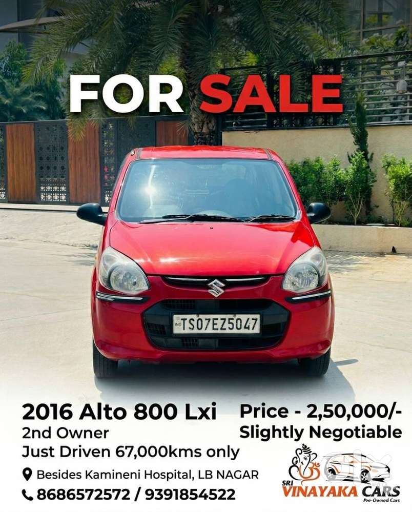Maruti Suzuki Alto 800 Lxi, 2016, Petrol