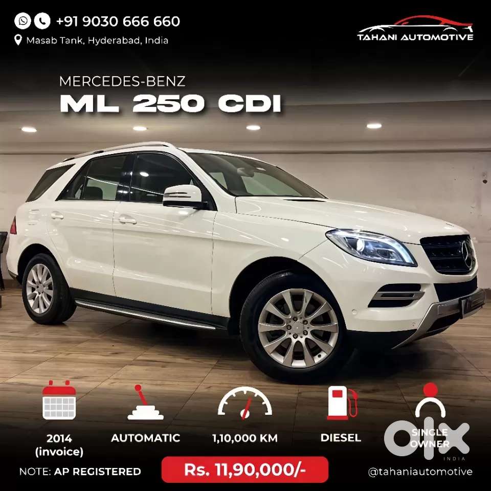 Mercedes-benz M-class Ml 250 Cdi, 2013, Diesel