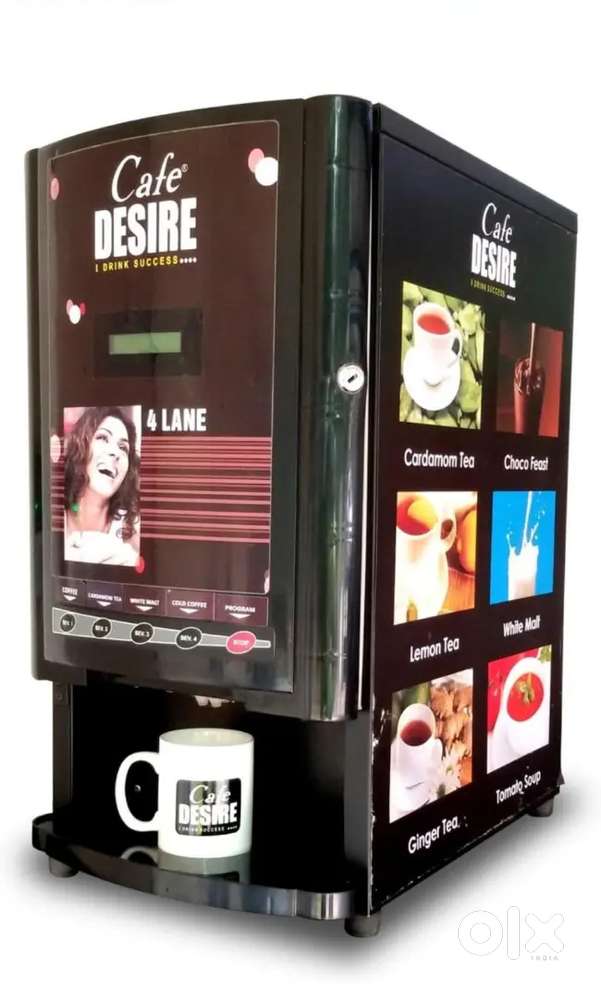 Tea Vending Machine (4Lane , Multicolour)