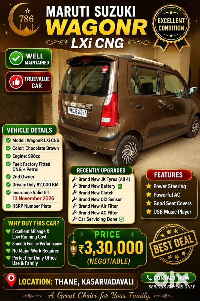 Maruti Suzuki Wagon R  Lxi Cng