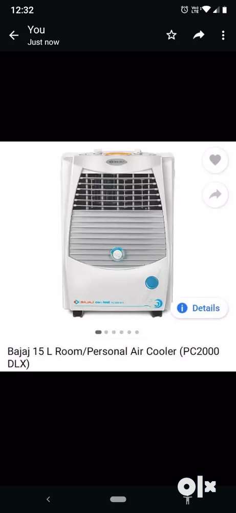 Bajaj pc2000 best sale dlx room cooler