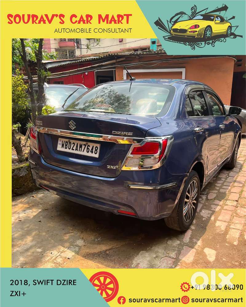 Maruti Suzuki Swift Dzire Zxi + Mt, 2018, Petrol