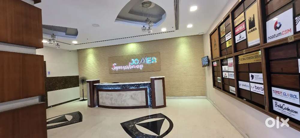 Jomer Symphony Vytila 1193 sqft semi furnished office space for sale