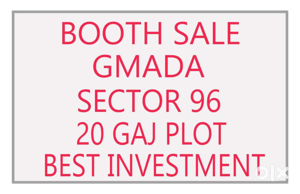 20 Gaj Booth Site for Sale Sector 95 Gmada Allotted GMADA Mohali