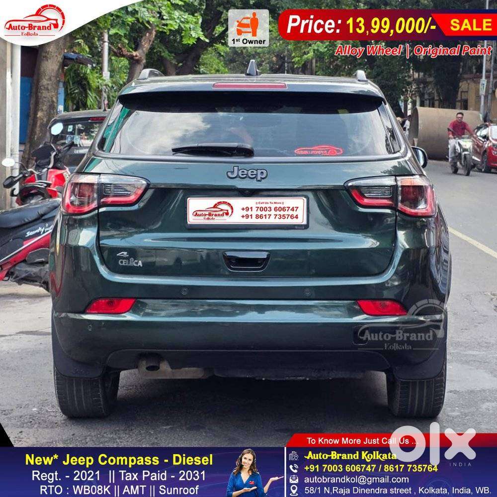 Jeep Compass 2.0 Limited Plus 4x4 Diesel At, 2021, Diesel